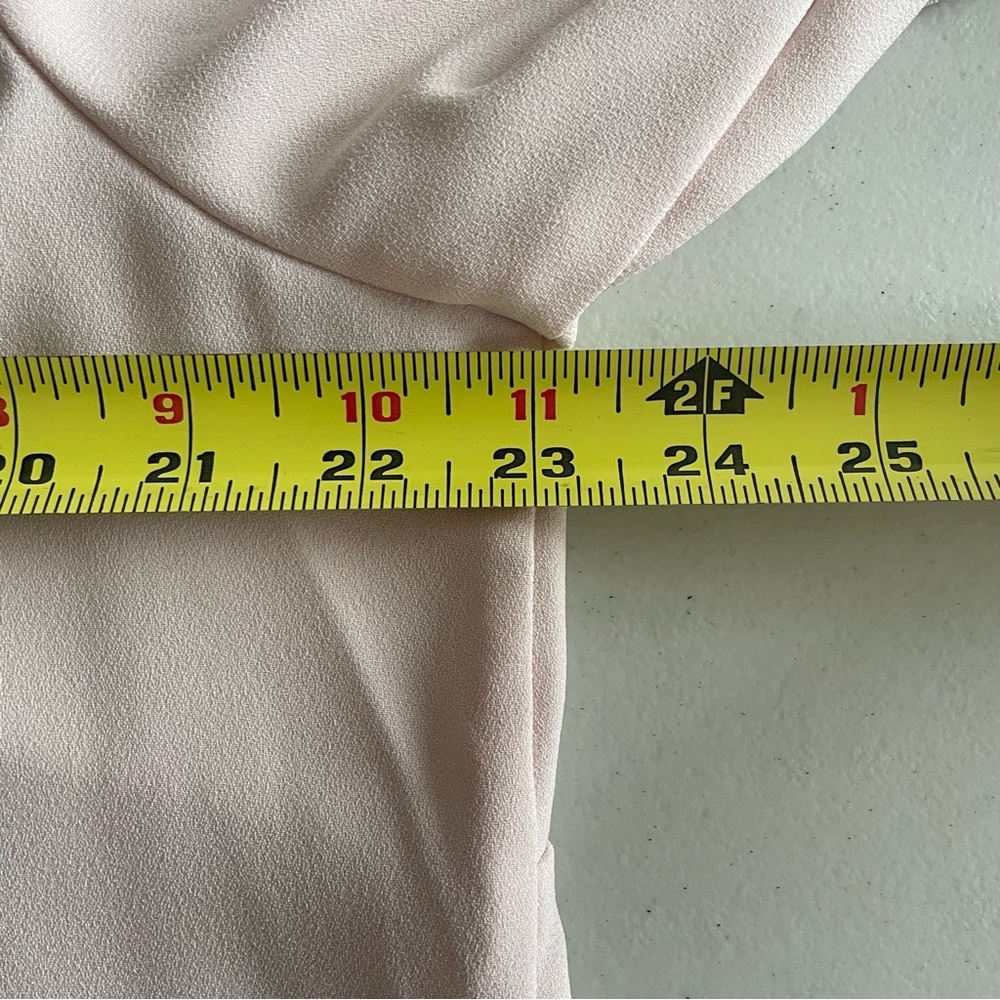Talbots Pink Blush Blouse with Keyhole Closure and side Zipper in size X, NWOT - Picture 10 of 11